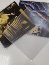 TONKO LP Hoezen, Vinyl Beschermhoes voor LP’s buitenhoes, 12 inch, set van 25 stuks, gestanste rand 150 micron, stevige kwaliteit