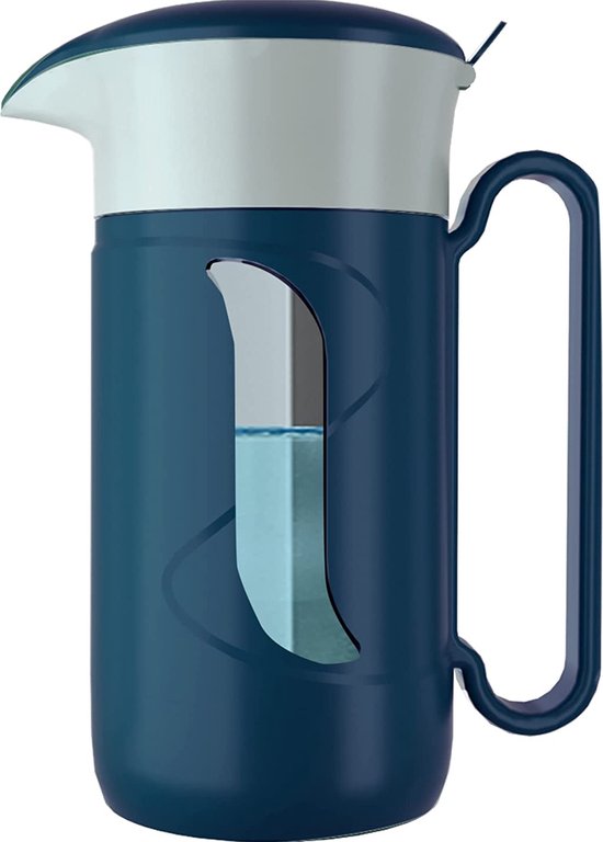 GOSOIT Drinkwaterfilter waterfilter kruik zuiveraar waterreinigingskannendispenser verwijdert chloor verschillende ziektekiemen voor thuiskantoor en noodgevallen, 1500 ml groen