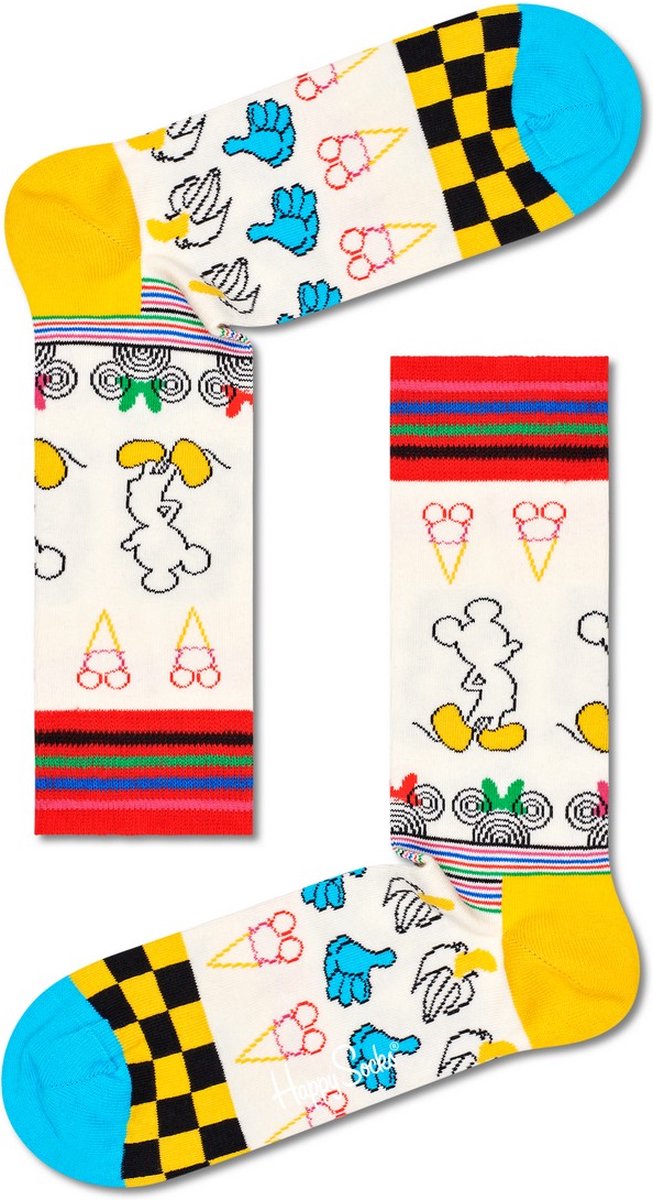Happy Socks Sunny Sketch Sock - unisex sokken - Unisex - Maat: 36 - 40