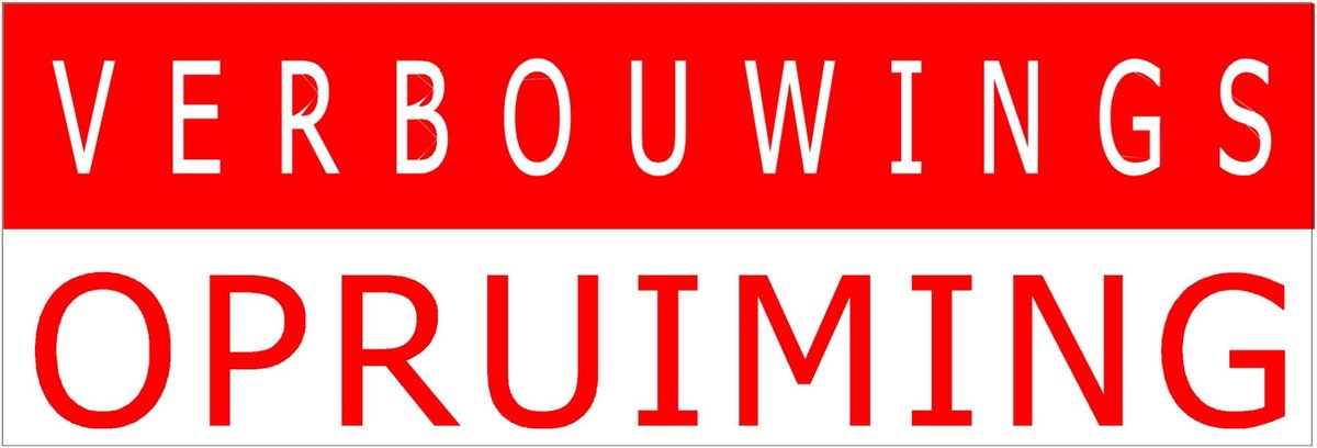 Raambiljet Verbouwingsopruiming