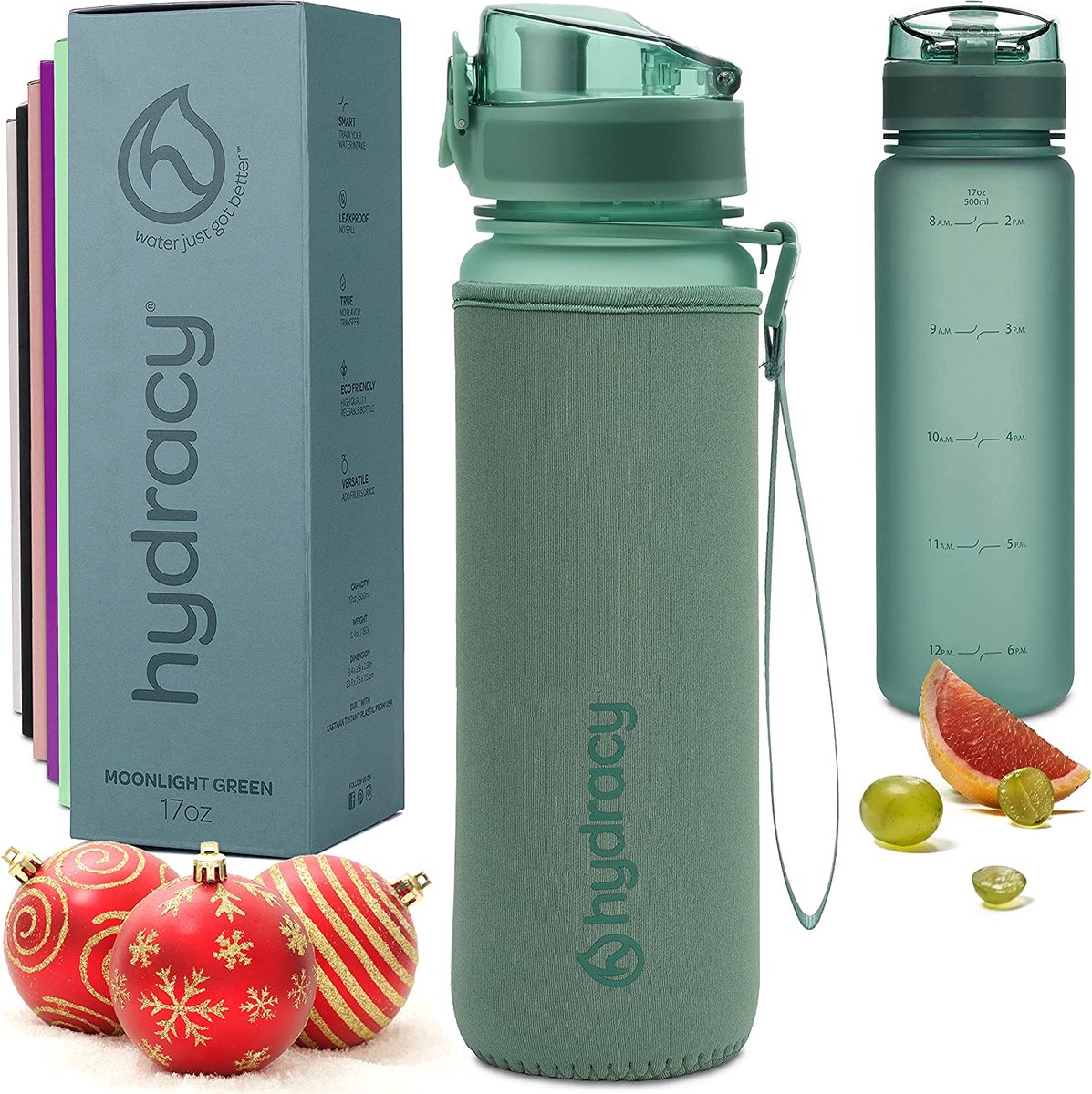 Gourde 1L Avec Paille Et Marqueur De Temps – Tritan Sans BPA, Étanche, Idéale Pour Le Sport Et Le Quotidien (Rose/Bleu)