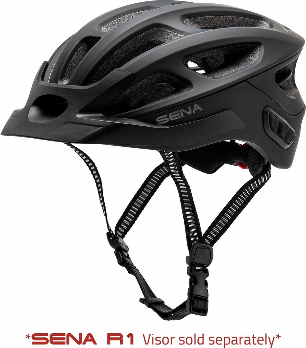 Sena R1 Smart Cycling helm Onyx zwart maat L