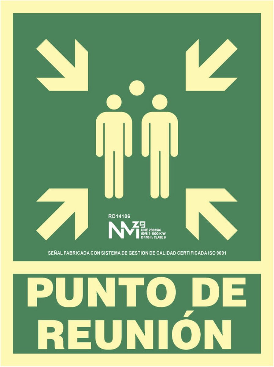 Bord Normaluz Punto de reunión PVC (22,4 x 30 cm)