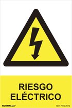 Normaluz RD31007 Elektrisches Riesgo-Schild aus PVC, 0,7 mm, 30 x 40 cm