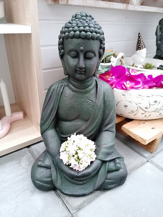 Boeddha 41cm hoog polyresin