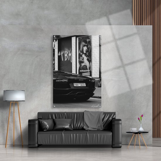 Luxe Plexiglas Schilderij Aventador | 90x60 | Woonkamer | Slaapkamer | Kantoor | Muziek | Design | Art | Modern | ** 5MM DIK**