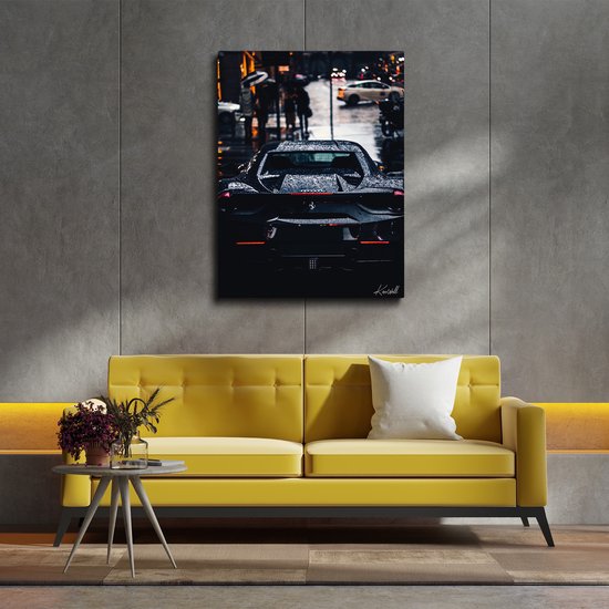 Luxe Canvas Schilderij Furria | 90x60 | Woonkamer | Slaapkamer | Kantoor | Muziek | Design | Art | Modern | ** 4CM DIK! 3D EFFECT**