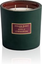 Atelier Rebul Apple Cinnamon Geurkaars 950 g - 135 Branduren - 4 Wieken - Sojawas