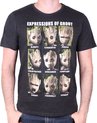 Marvel - Guardians of the Galaxy Vol.2 Expressions of Groot Black T-Shirt - XXL