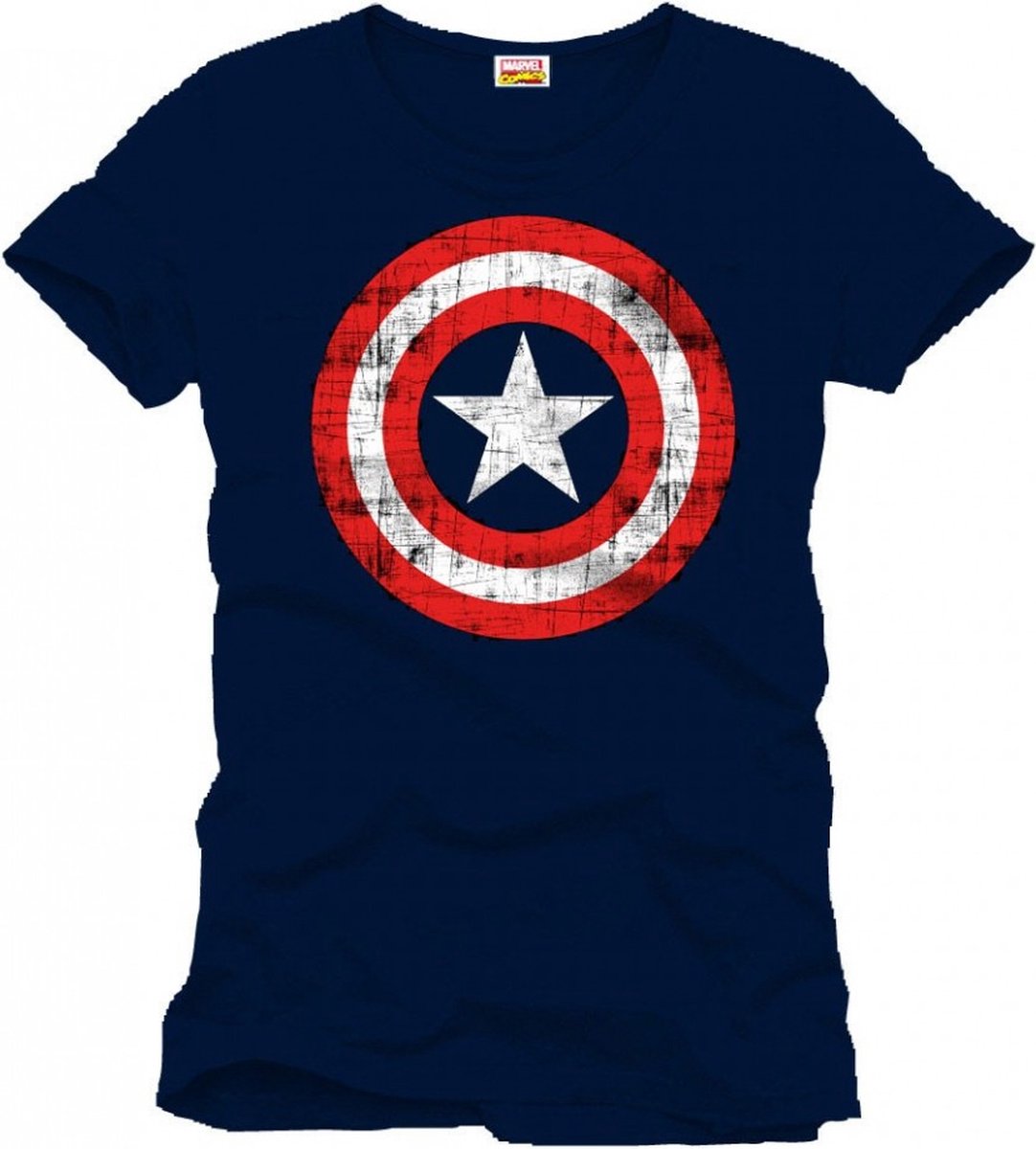 C. America Cracked Shield T-Shirt M