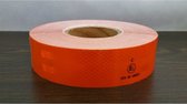 Reflecterende Tape - Oranje - 5 cm Breed - 10 Meter Lang - Signaaltape - Veiligheid - Vrachtwagen - Bestelbus - Aanhanger - Machines - etc.