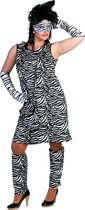 Pierros - Zebra Kostuum - Gestreept Zebra Kostuum Vrouw - - Maat 40-42 - Carnavalskleding - Verkleedkleding