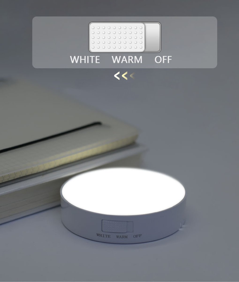 Oplaadbare LED Nachtlamp met bewegingsmelder en Magnetische bevestiging