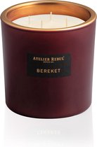 Atelier Rebul Bereket Bougie Parfumée 950 g - 135 Heures de Combustion - 4 Mèches - Cire de Soja