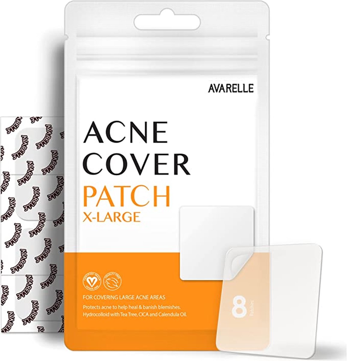 Avarelle, Cover Patch, X-Large, 8 Patches - Puisten Pleister