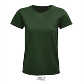 SOL'S - Pioneer T-Shirt dames - Donkergroen - 100% Biologisch Katoen - S