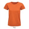 SOL'S - Pioneer T-Shirt dames - Oranje - 100% Biologisch Katoen - S