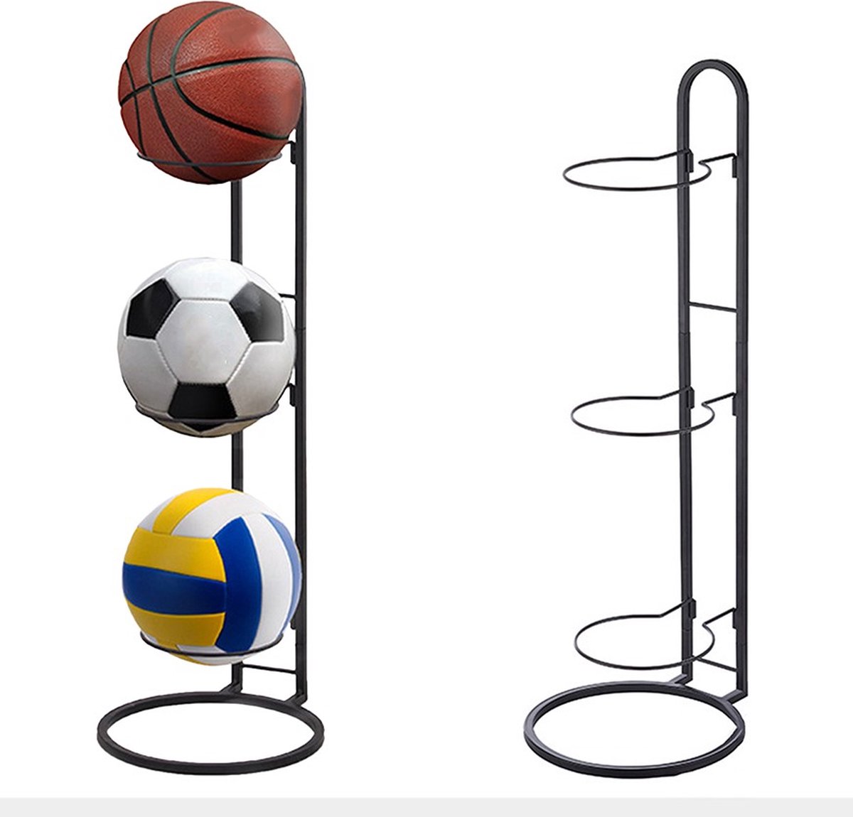 Ballen standaard - ballenrek - ballen opberger - opbergrek ballen - ballenstandaard - ballen - voetbal - volleybal - basketbal