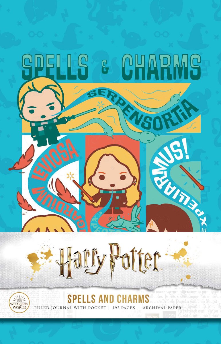 Harry Potter - Spells and Charms Hardcover Ruled Journal