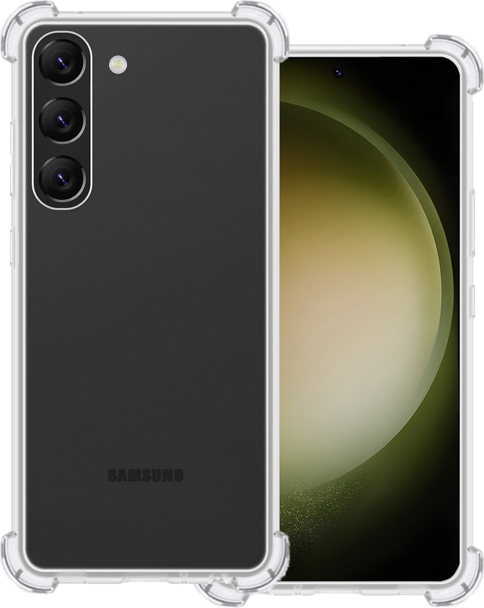 Hoesje Geschikt voor Samsung Galaxy S23 Plus - Sterk & Shockproof - Siliconen Case - Back Cover - Telefoon Hoes Shock Proof - Transparant