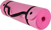 Yoga Mat - Fitness Mat Roze - Sport Mat - 15mm - Extra Dik - Met Draagriem