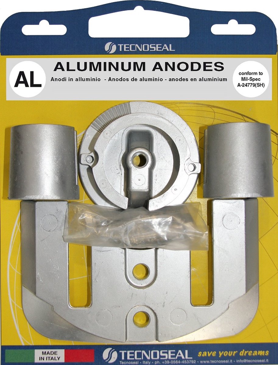 Tecnoseal Mercruiser Aluminium anode pack Bravo I
