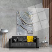 Luxe Plexiglas Schilderij River of Gold | 90x60 | Woonkamer | Slaapkamer | Kantoor | Muziek | Design | Art | Modern | ** 5MM DIK**