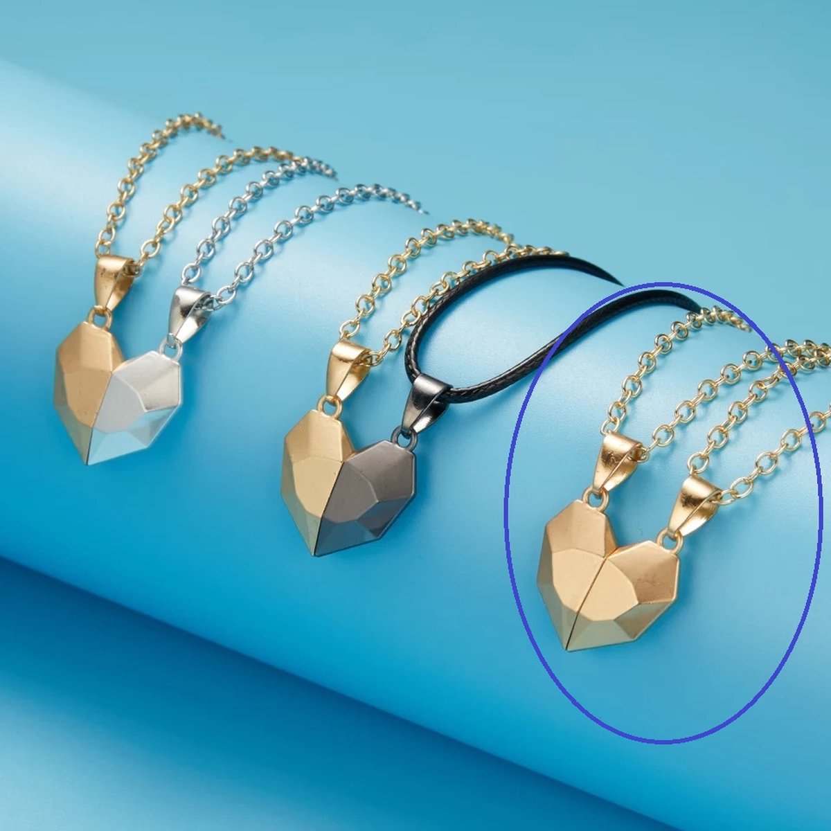 Magnetische Hart Kettingen - Vriendschap & Liefde - Koppel Cadeau - EmmyRovi - Moederdag cadeau