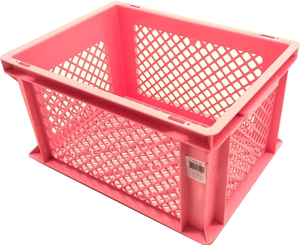 Fietskrat PVC Roze 26L 40x30x22 cm