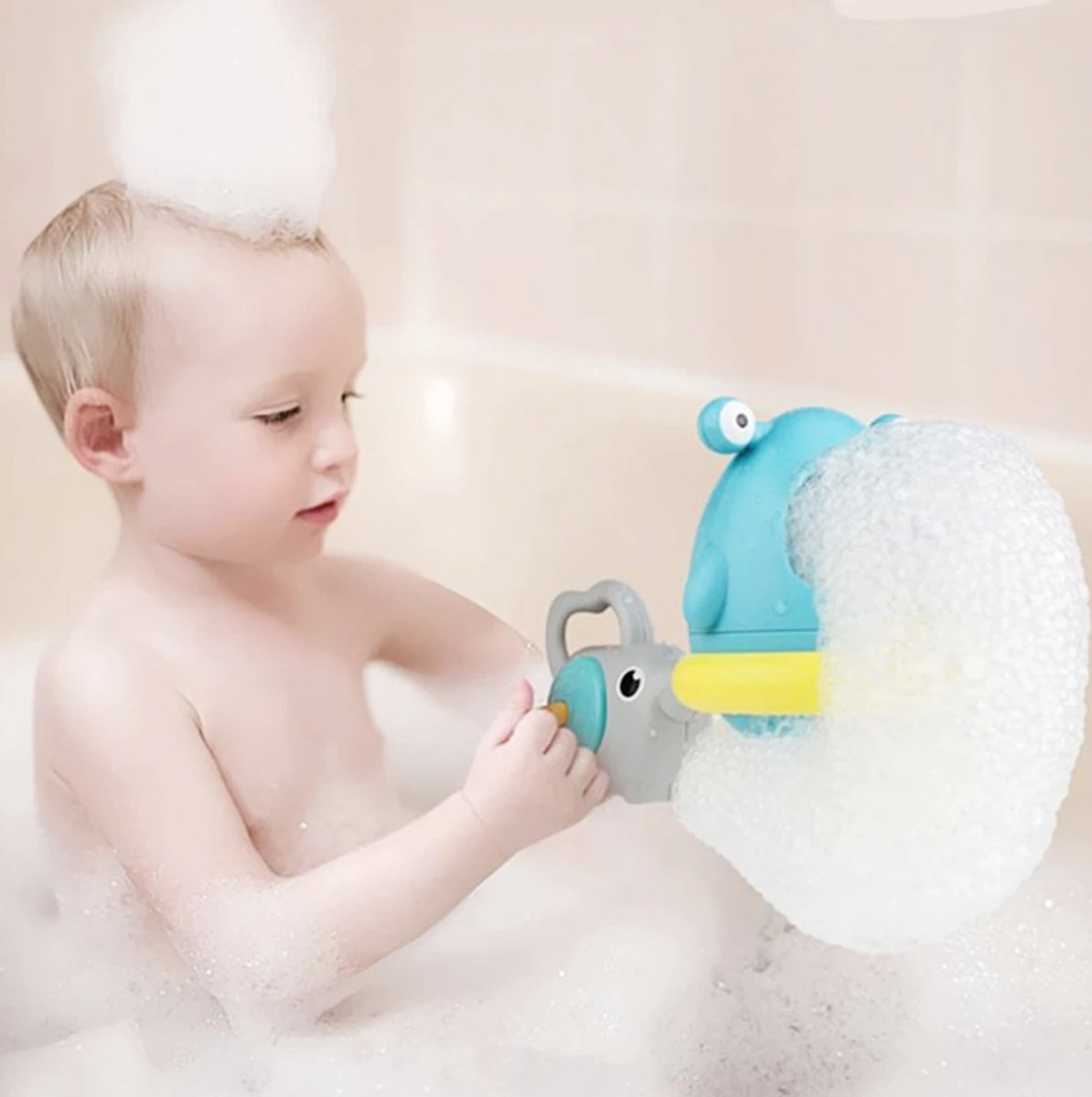 Machine à bulles pour le Bain - Mousse de bain moussant pour Enfants -  Jouets de bain... | bol