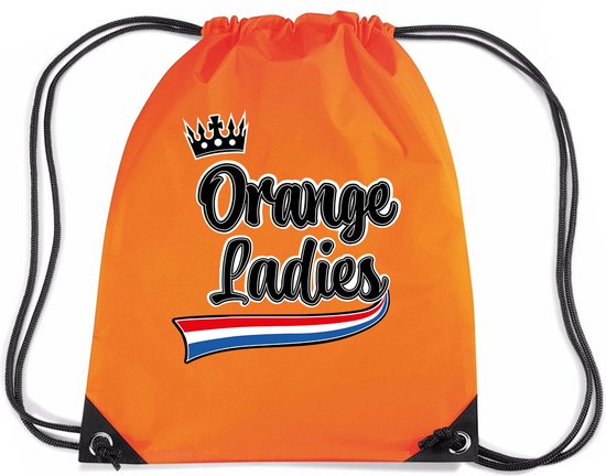 Oranje rugzak Orange Ladies Koningsdag - waterafstotend - 45 x 34 cm - EK/ WK supporter