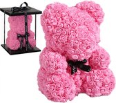Rozen beer in doos - Special edition - Roze - Rose bear - Cadeau valentijnsdag - Rozen teddy