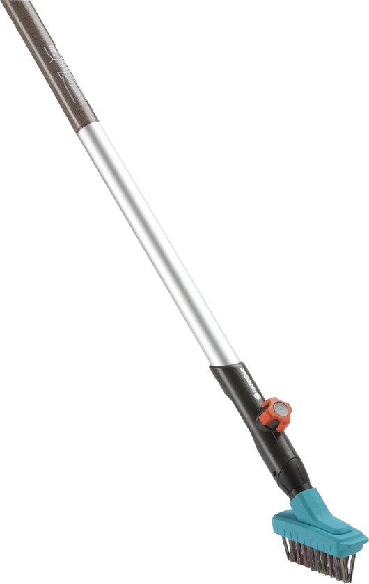 Voegenborstel met steel 130 cm staal borstel en schraper voor mos verwijderen tussen tegels en muren