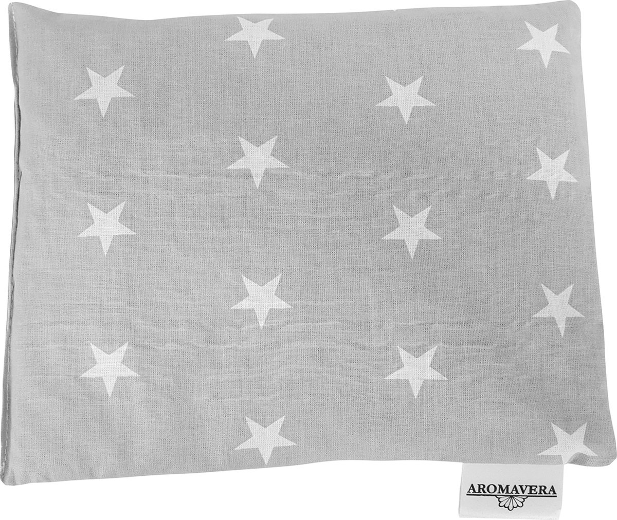 Goedkoopste Kersenpitkussen grijs-ster - Aroma Vera -20 x 25 cm - opwarmbaar - koud warm kompres