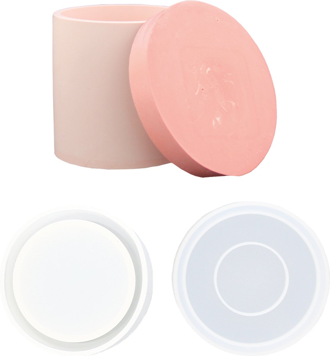 Siliconen mal set ronde container
