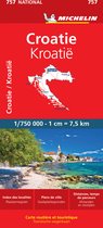 Cartes nationales Michelin - Carte routière Michelin 757 Croatie