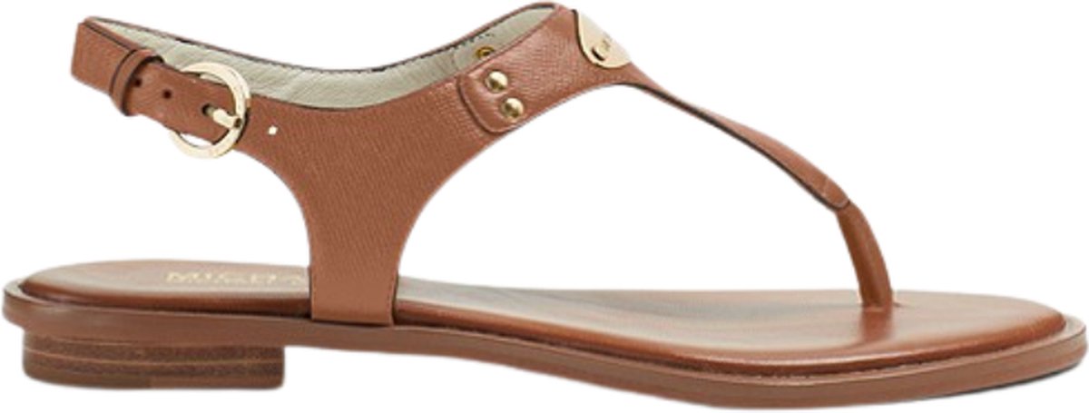 Michael Kors MK Plate Thong Dames Sandalen - Luggage - Maat 40.5