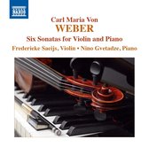 Frederieke Saeijs & Nino Gvetadze - Weber: Six Sonatas For Violin And Piano (CD)