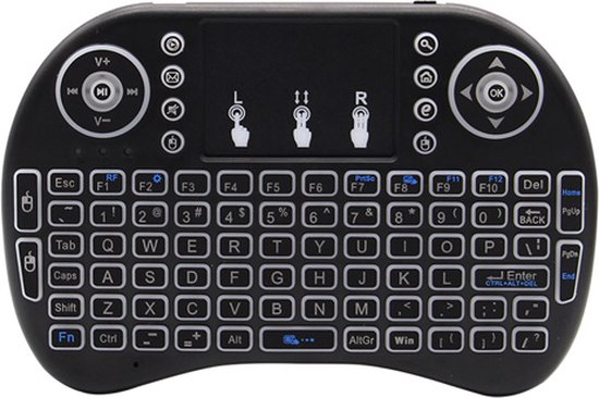 Mini clavier sans fil avec souris / Mini pavé tactile Mini clavier / USB /  Batterie | bol.com