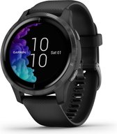 Bol.com Garmin VENU Health Smartwatch - Amoled touchscreen - Stappenteller - 5 dagen batterij - Zwart/Gunmetal aanbieding