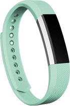 KELERINO. Siliconen bandje voor Fitbit Alta - Licht Groen - Large