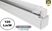 Complete LED TL Montagebalk 150cm, 24W, 2880LM (High Lumen), 3000K Warm Wit, IP20, Incl. 1x led buis