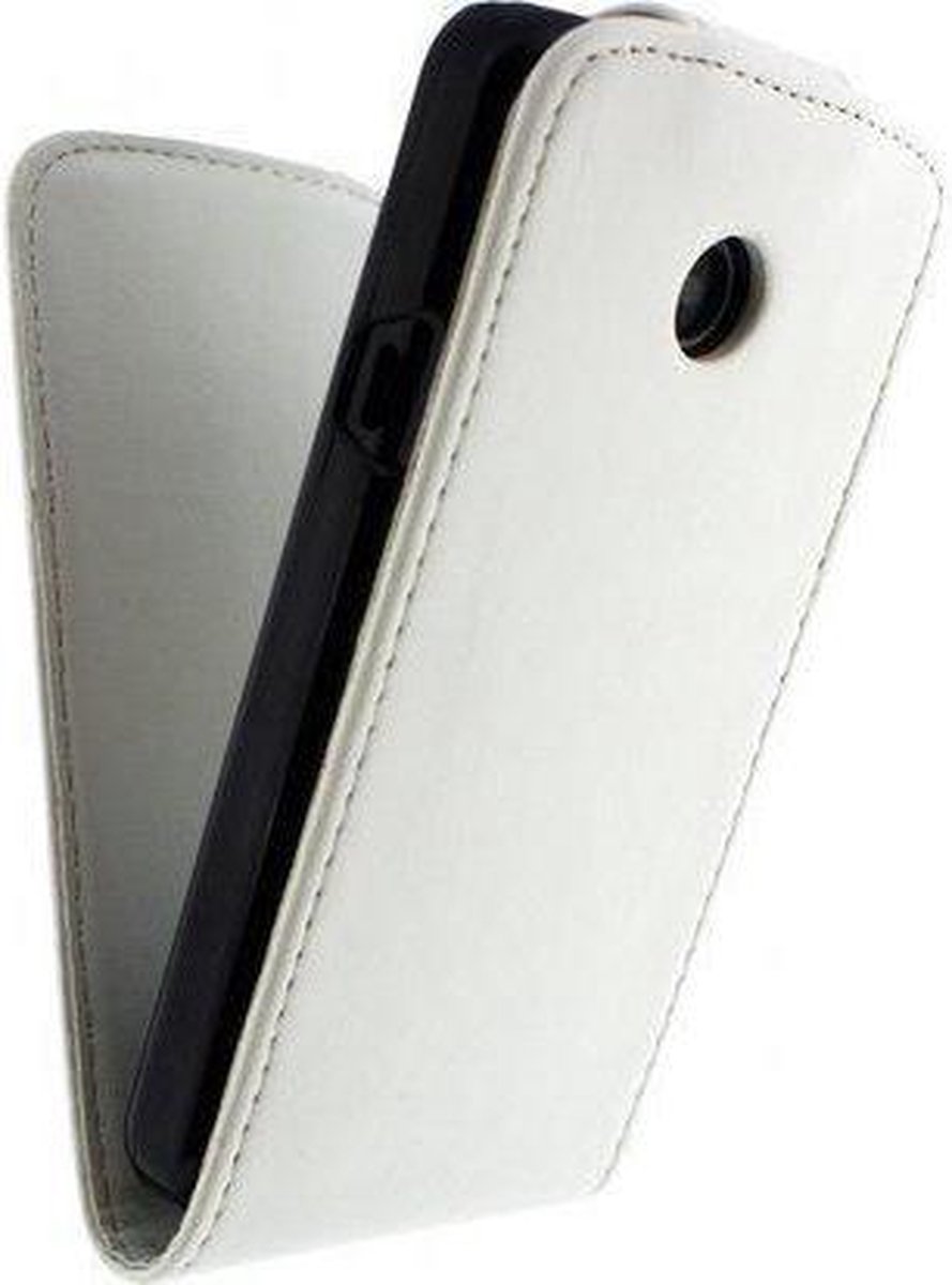 Xccess Leather Flip Case Huawei Ascend Y330 White