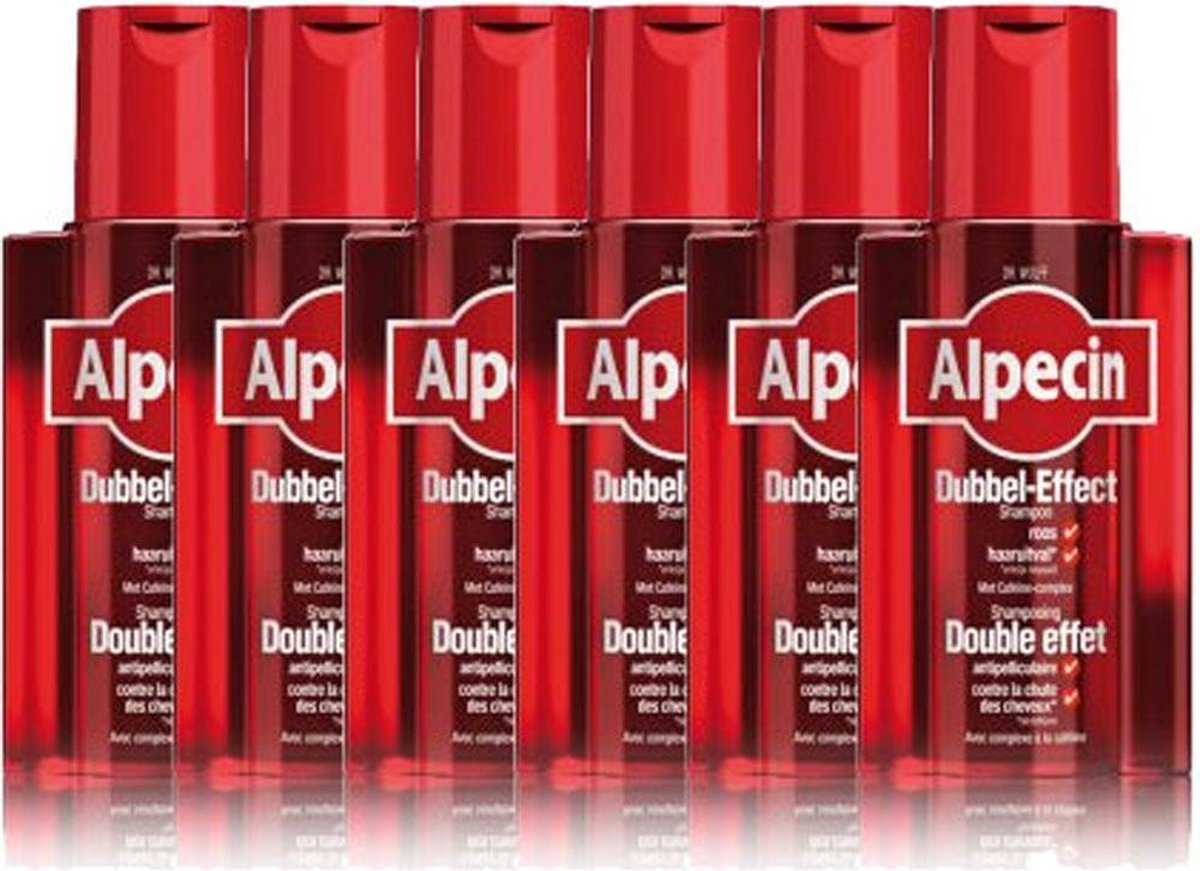 6x Alpecin Dubbel Effect Shampoo 6x200ml - Voordeelverpakking