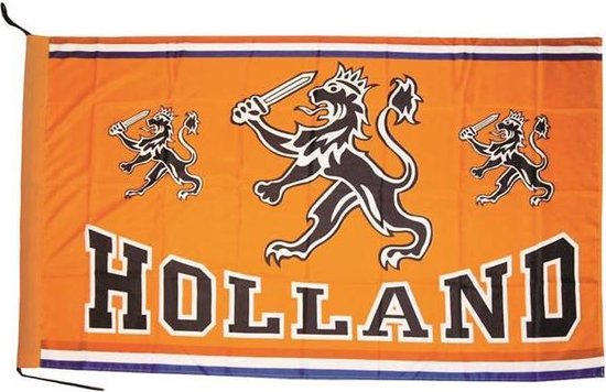 Vlag Holland Oranje Leeuw - 100 x 70 cm