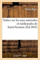 Sciences- Notice Sur Les Eaux Minérales Et Médicinales de Saint-Nectaire