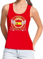 Rood Spain drinking team tanktop / mouwloos shirt dames S