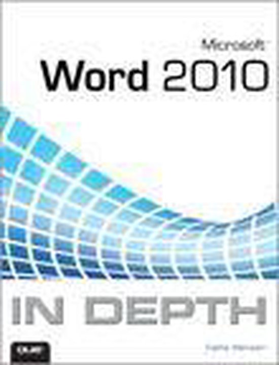 Microsoft Word 2010 in Depth - cover