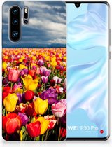 Huawei P30 Pro Uniek TPU Hoesje Tulpen
