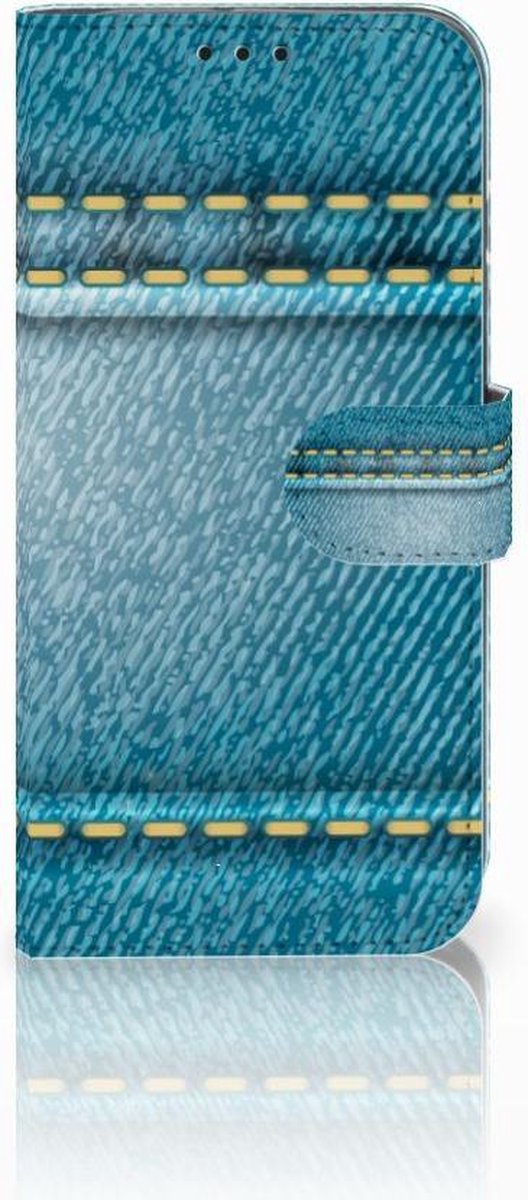 Honor 10 Lite Wallet Case met Pasjes Jeans